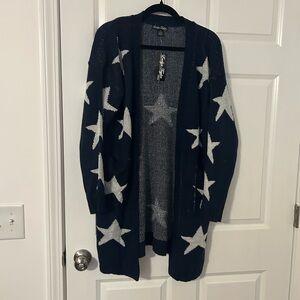 Stylish Navy Star Cardigan BNWT